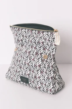 Women'secret Neceser grande acolchado print hojas