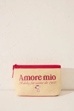 Women'secret Neceser mediano Snoopy rafia