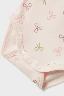 Crianças Name it Pack 3 bodies bebé niña lazos