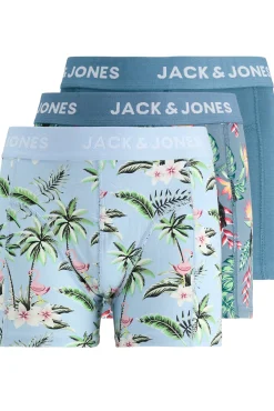 Crianças Jack & Jones Junior Pack 3 boxer estampados