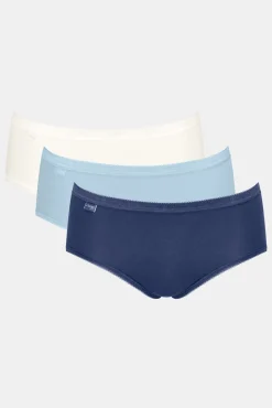 Sloggi Pack 3 bragas altas sin costuras