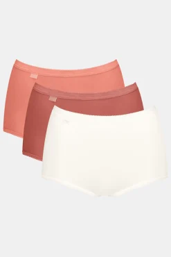 Sloggi Pack 3 bragas altas sin costuras