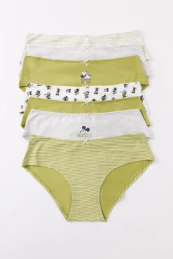 Women'secret Pack 7 bragas anchas algodón Mickey Mouse