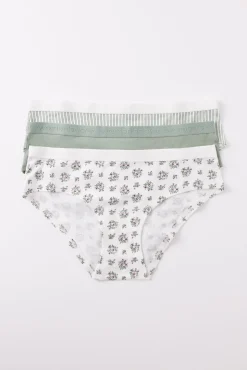 Women'secret Pack 3 bragas anchas algodón logo