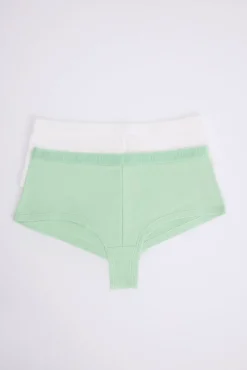 HI&BYE Pack 2 bragas bóxer , verde