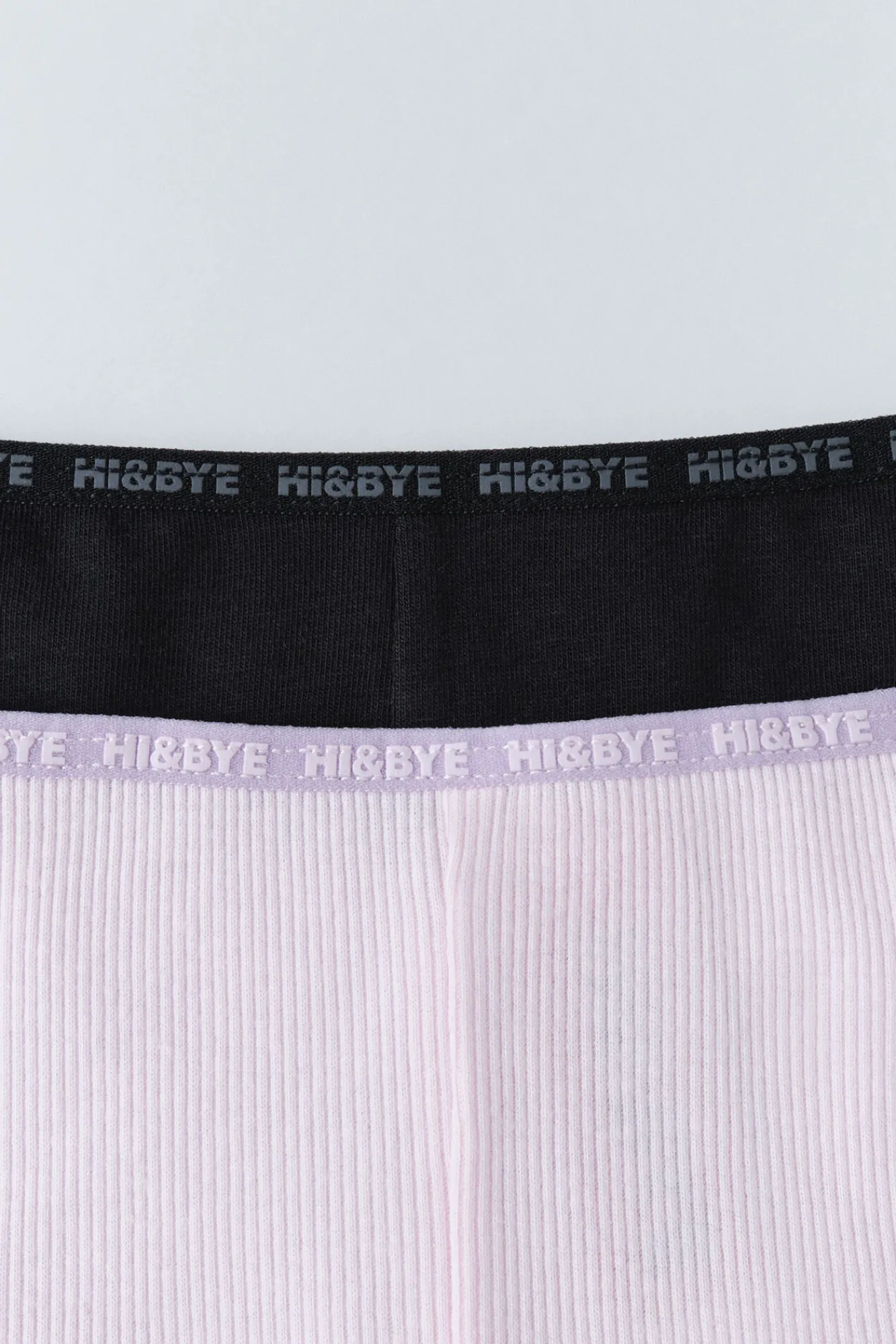 HI&BYE Pack 2 bragas bóxer negro, rosa