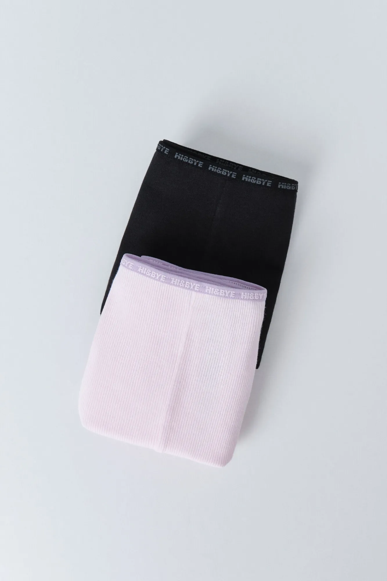 HI&BYE Pack 2 bragas bóxer negro, rosa