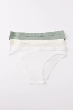 Women'secret Pack 3 bragas clásicas algodón logo