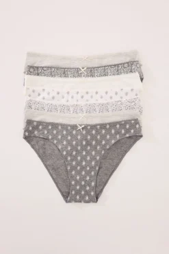 Women'secret Pack 7 bragas clásicas algodón multicolor