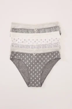 Women'secret Pack 7 bragas clásicas algodón multicolor
