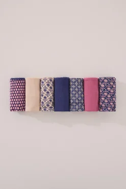 Women'secret Pack 7 bragas clásicas algodón mix prints