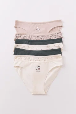 Women'secret Pack 7 bragas clásicas Snoopy multicolor