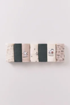 Women'secret Pack 7 bragas clásicas Snoopy multicolor