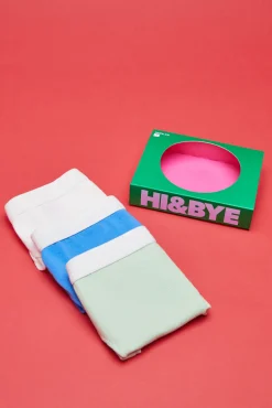 HI&BYE Pack 3 braguitas brasileñas goma cintura