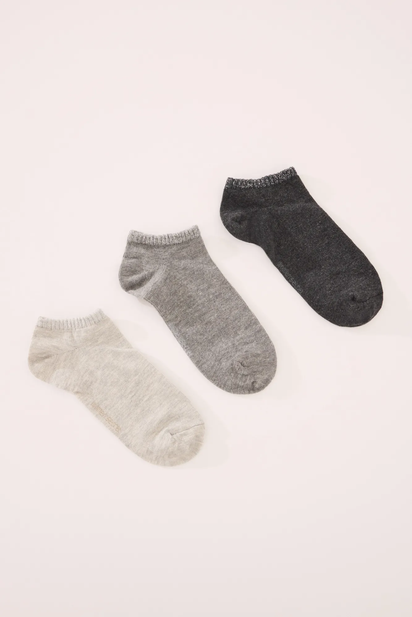 Women'secret Pack 3 calcetines cortos es lurex