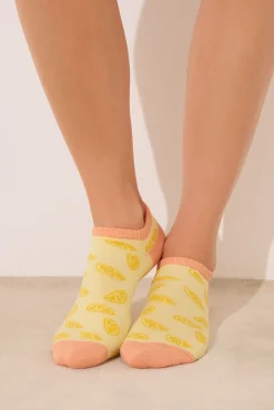 Women'secret Pack 3 calcetines cortos print frutas