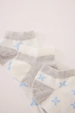 Women'secret Pack 3 calcetines cortos print mediterráneo