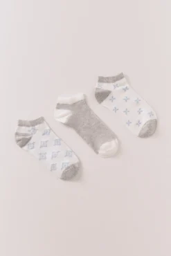 Women'secret Pack 3 calcetines cortos print mediterráneo