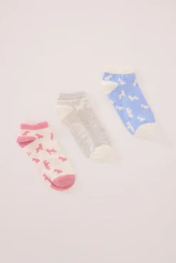 Women'secret Pack 3 calcetines cortos print perritos