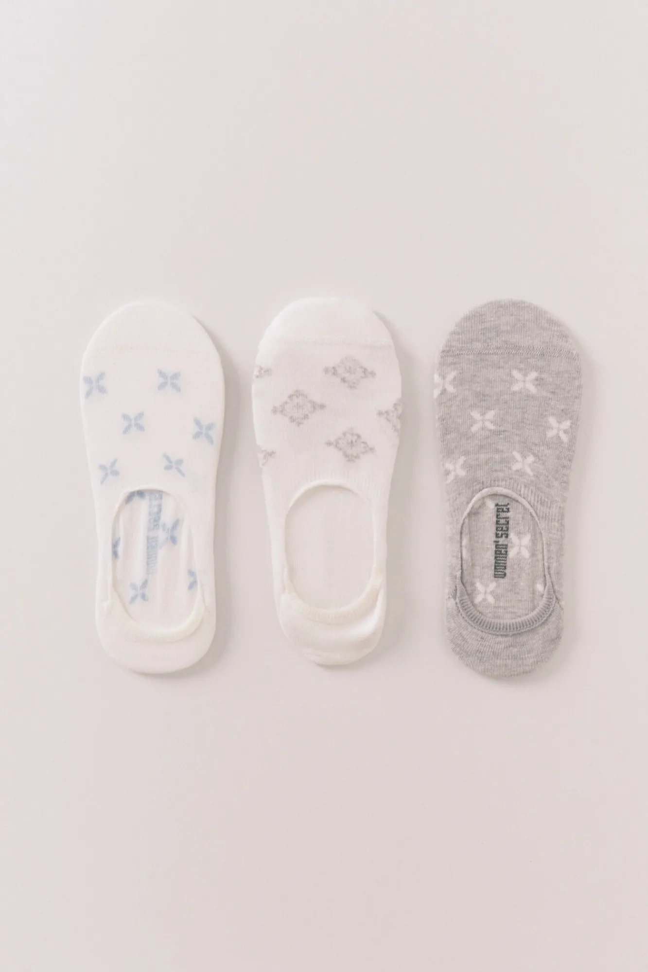 Women'secret Pack 3 calcetines invisibles print mediterráneo