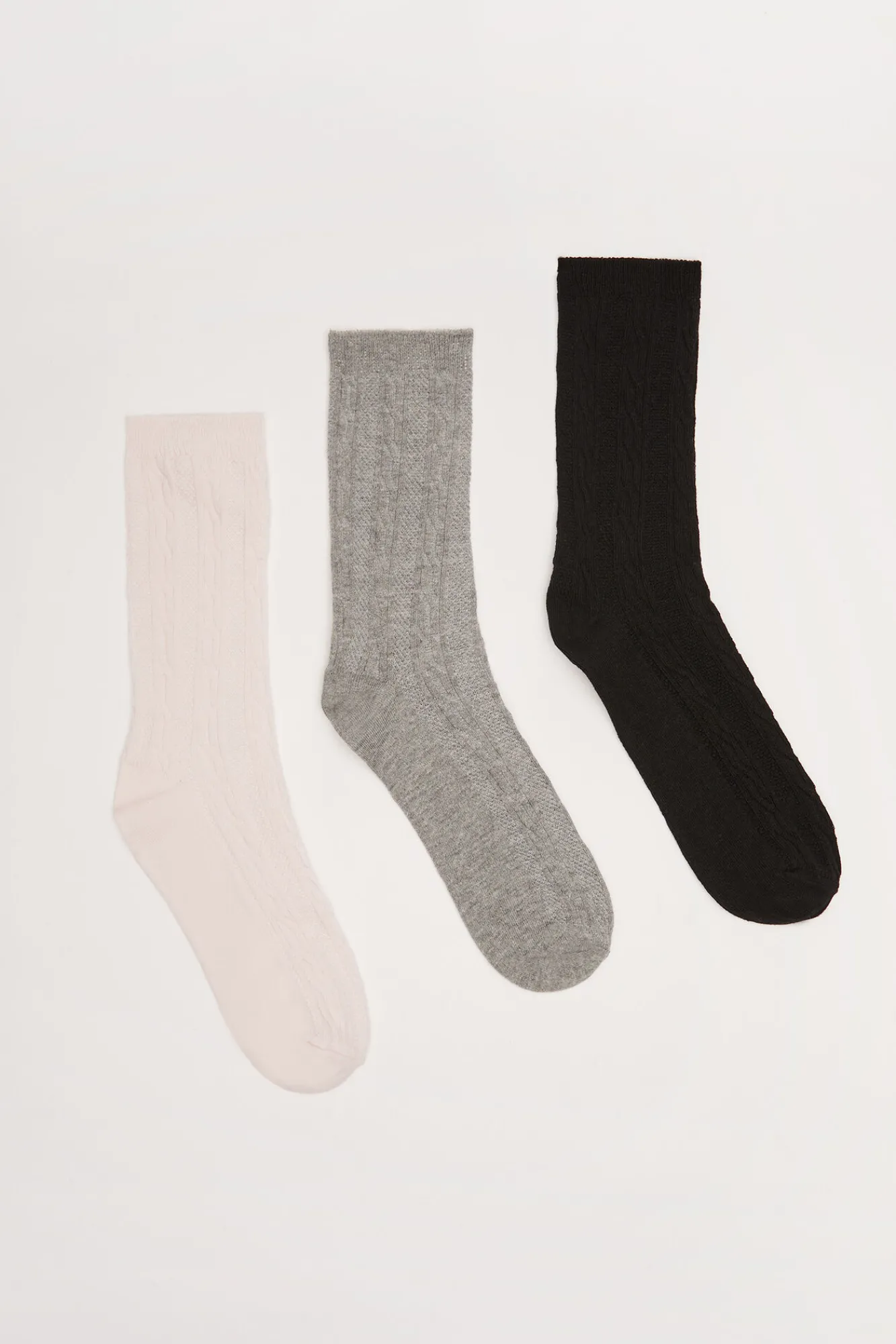 Women'secret Pack 3 calcetines largos algodón textura