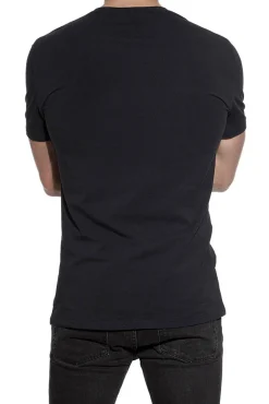Bread & Boxers Pack 2 camisetas elásticas cuello caja algodón orgánico marino