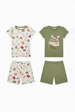 Crianças Penti Pack 2 conjuntos de pijama cortos