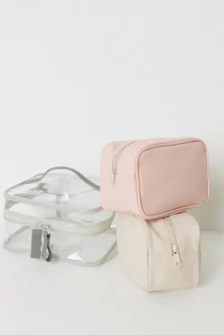 Women'secret Pack 3 neceseres rosa y beige