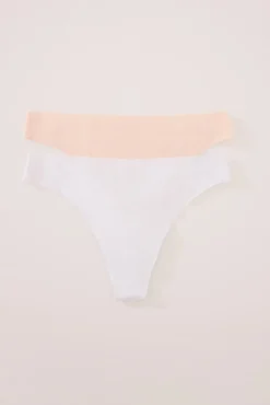 Women'secret Pack 2 tangas algodónsin costuras