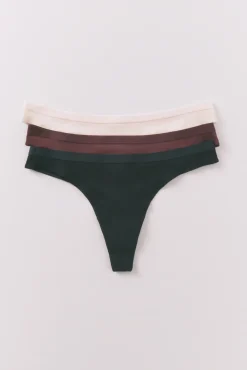 Women'secret Pack 3 tangas canalé
