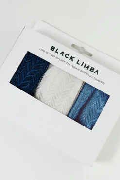 Black Limba Pack 3 tangas encaje