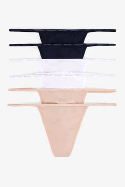 Women'secret Pack 6 tangas tira de microfibra