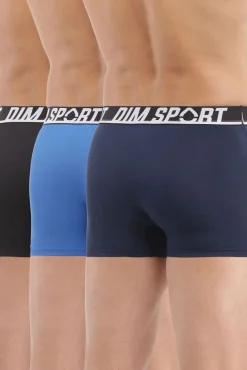 DIM Pack de 3 boxers de deporte de microfibra con malla transpirable