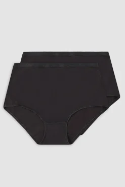Playtex Pack de 2 bragas altas de algodón orgánico