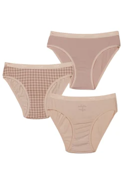 Crianças DIM Pack de 3 bragas de niña estampadas con cintura elástica