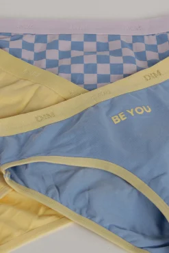 Crianças DIM Pack de 3 bragas de niña estampadas con cintura elástica