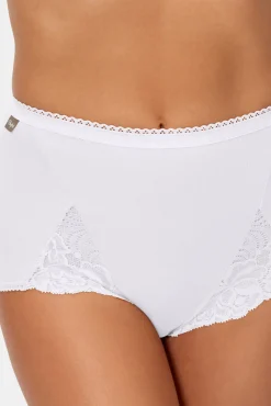 Playtex Pack de 2 bragas maxi de algodón elástico con encaje