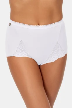 Playtex Pack de 2 bragas maxi de algodón elástico con encaje