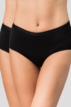 Playtex Pack de 2 bragas Midi de algodón orgánico
