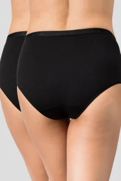 Playtex Pack de 2 bragas Midi de algodón orgánico
