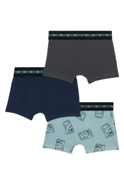 Crianças DIM Pack de 3 bóxer de niño estampados con cintura elástica