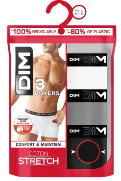 DIM Pack de 3 slips de hombre de algodón elástico
