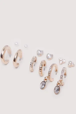 Springfield Pack pendientes aros dorados brillo