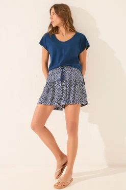Women'secret Pantalón corto sello azul
