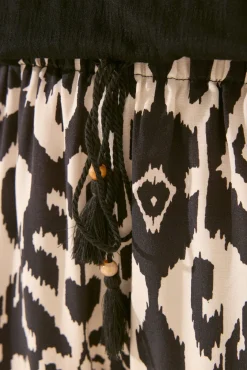 Women'secret Pantalón corto viscosa estampado ikat
