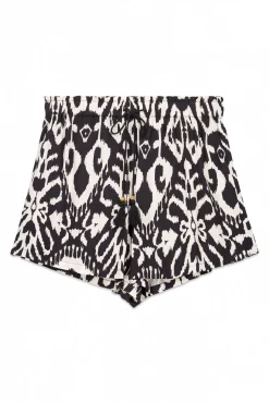 Women'secret Pantalón corto viscosa estampado ikat