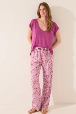 Women'secret Pantalón largo estampado