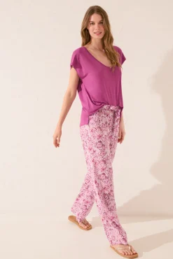 Women'secret Pantalón largo estampado