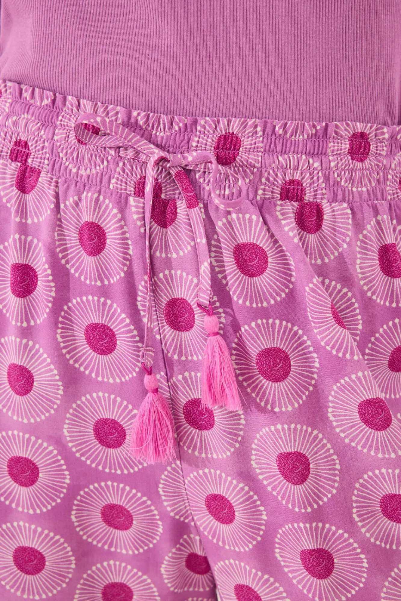 Women'secret Pantalón largo viscosa geométrico