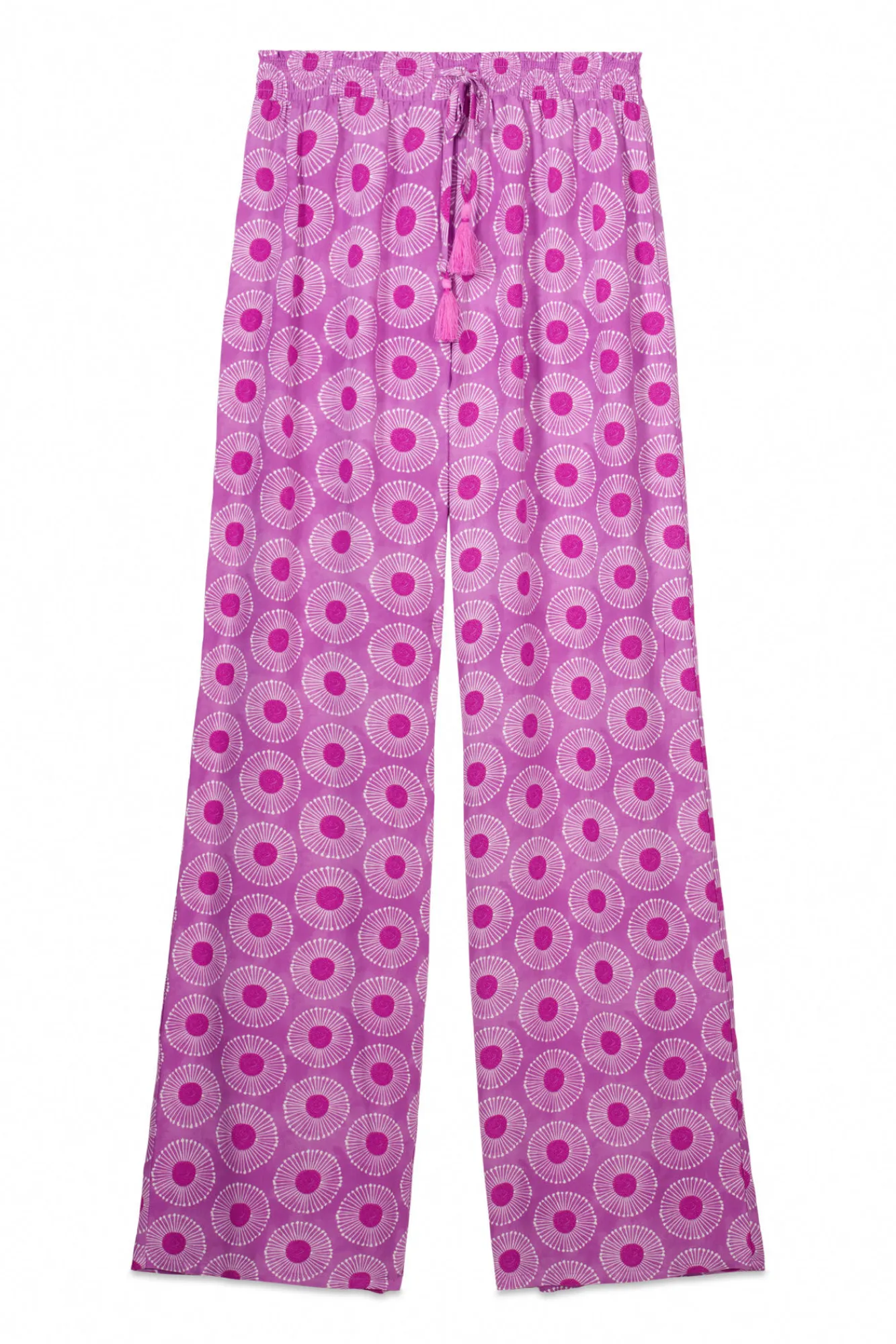 Women'secret Pantalón largo viscosa geométrico